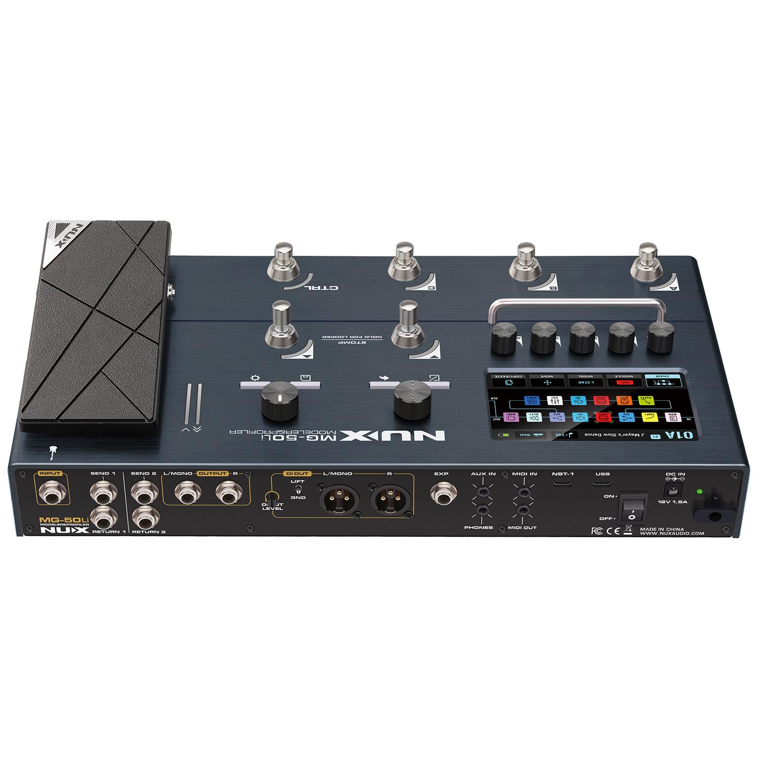 Nux MG-50Li Guitar & Bass Multi-FX Processor and Profiler with
